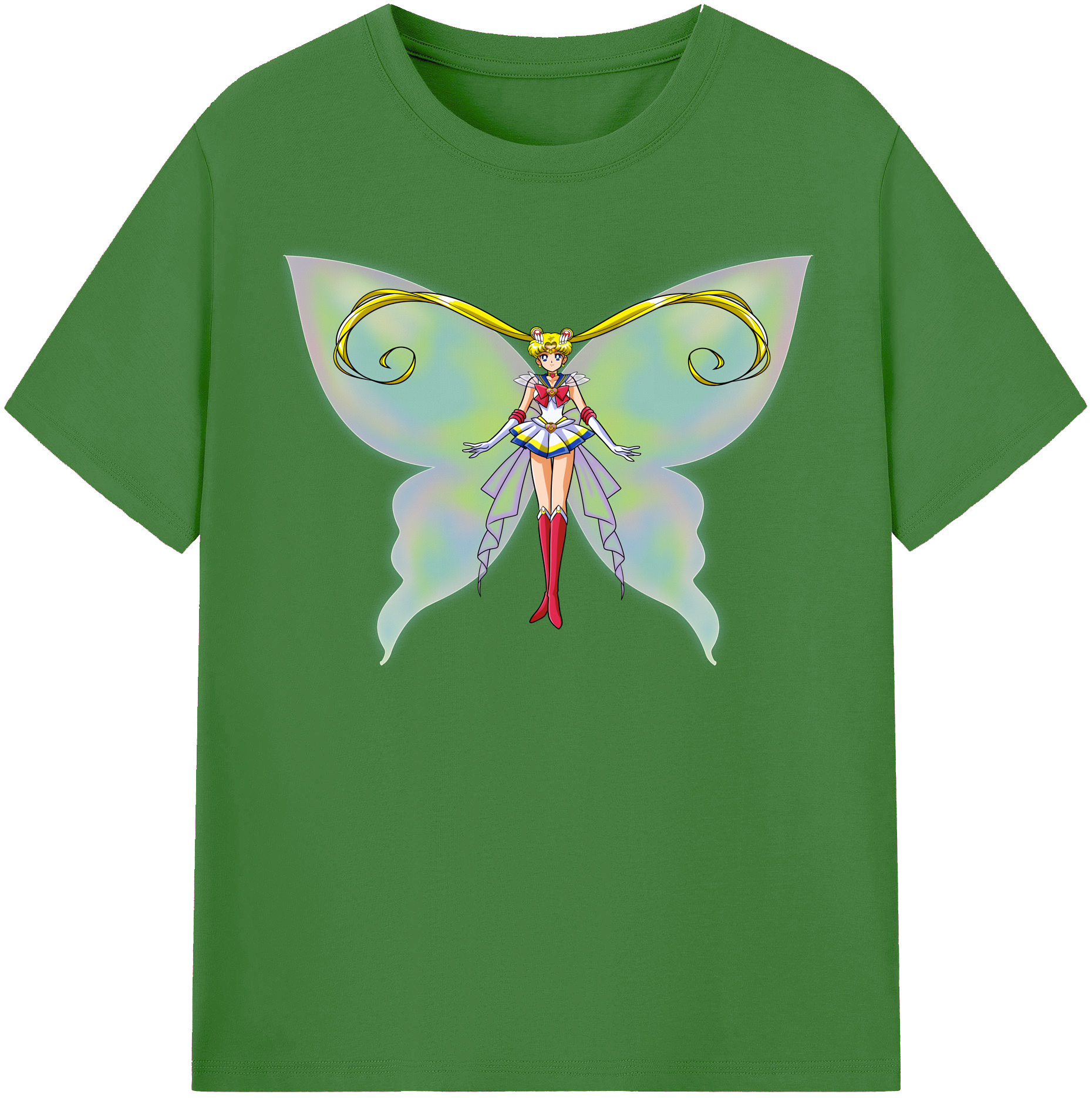 （画像用） 美少女戦士セーラームーン 月野 うさぎ つきの うさぎ Sailor Moon Tsukino Usagi レディースカジュアルプリントTシャツ（綿100％）